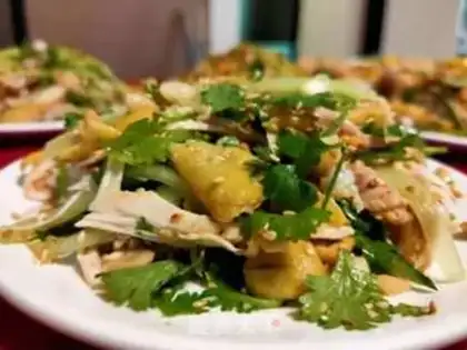 Make Spicy bone hand tore chicken step 5