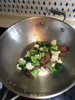 Make Double broccoli sausage step 3