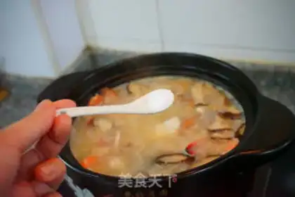 Make Crab porridge step 21