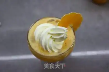 Make Orange ice cream on the snowtop step 8