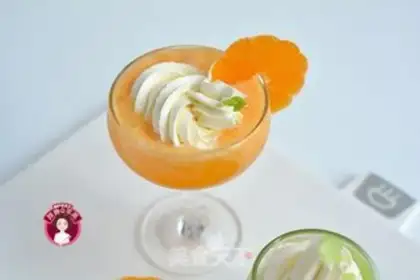 Make Orange ice cream on the snowtop step 9