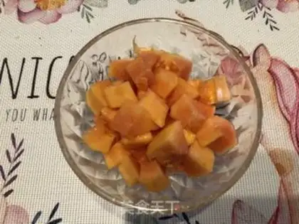 Make Honey papayas step 2