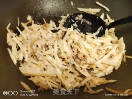 Make Flaming mushrooms and radish step 2
