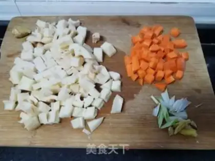 Make Soybeans and carrots step 0