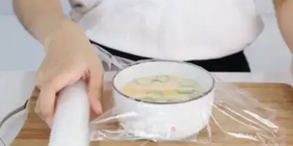 Make Autumn steamed eggs step 6