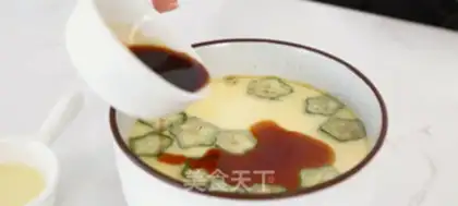 Make Autumn steamed eggs step 9