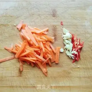 Make Carrot, bean peel step 1