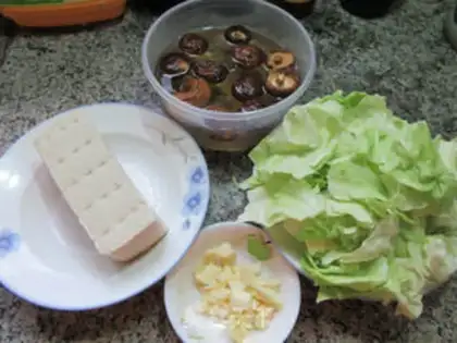 Make A tofu for mushrooms step 0