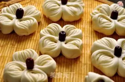Make Flower buns step 9