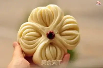 Make Flower buns step 13