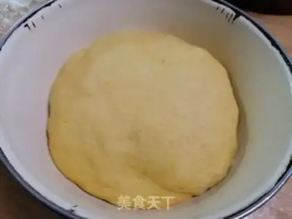 Make Pumpkin red bean roll step 2