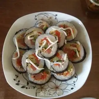 Make Family sushi step 7
