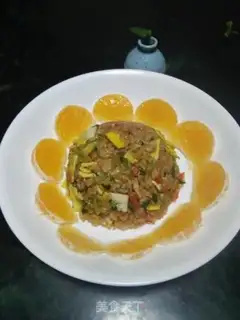 Make Vegetable egg fried rice step 7