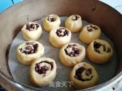Make Pumpkin red bean roll step 8