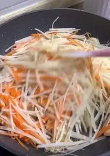 Make Carrot potato burrito step 3