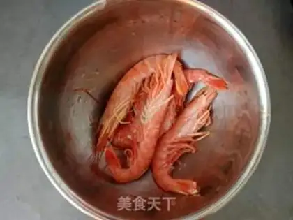 Make Curry, Argentine red shrimp step 0
