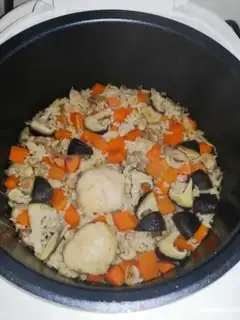 Make Chicken-legged rice step 5