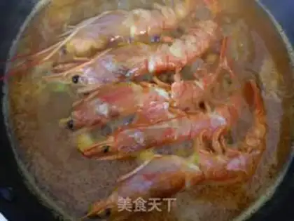 Make Curry, Argentine red shrimp step 4