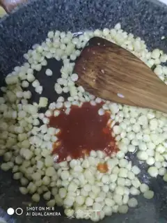 Make Fry corn step 4