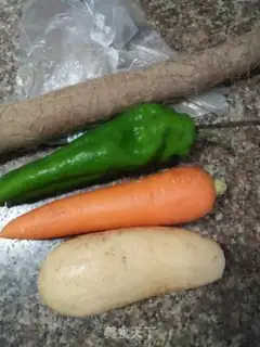 Make Four vegetables step 0