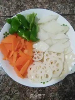 Make Four vegetables step 2