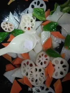 Make Four vegetables step 5
