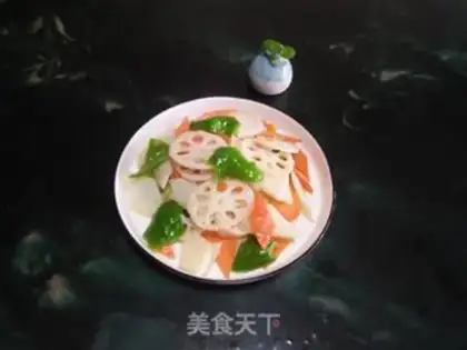 Make Four vegetables step 6