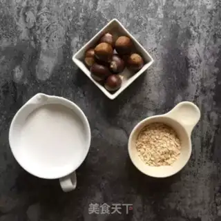 Make Chestnut oatmeal step 0