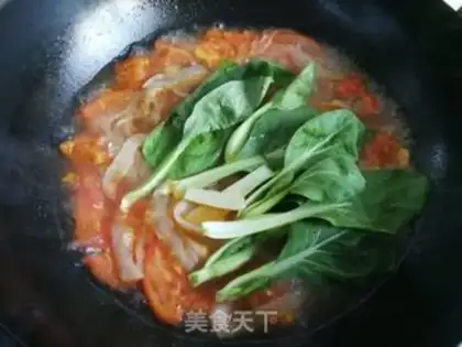 Make Tomato duck egg-skin soup step 6
