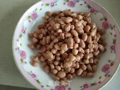Make Plumbing peanut rice step 0