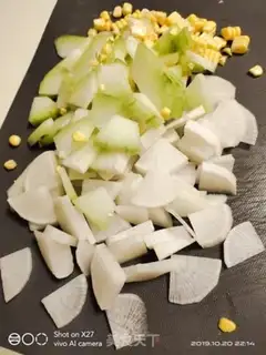 Make Roach tonco corn porridge step 0
