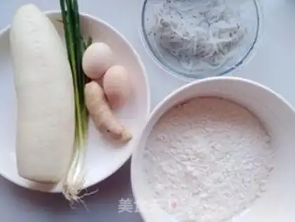 Make radish silver fish eggcake step 0