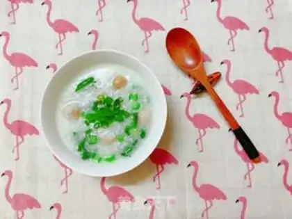 Make The meatball congee step 3