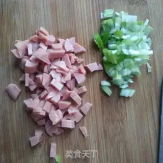 Make Egg fried rice step 1