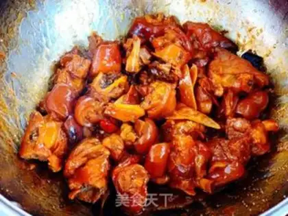 Make Red burning pig hoof step 9