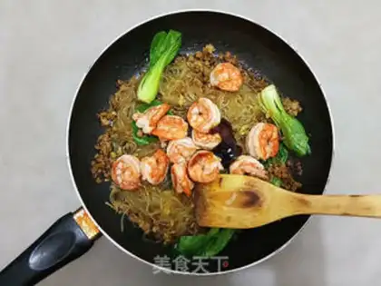 Make Curry fan shrimp step 8