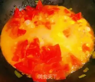 Make Tomato eggs, fried cake step 8