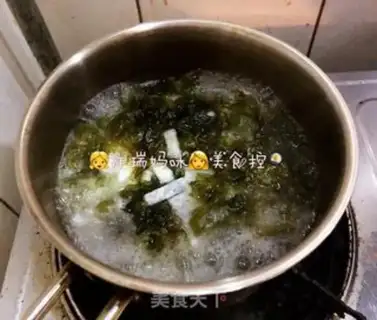 Make ♪ White jade radish purple soup ♪ step 3
