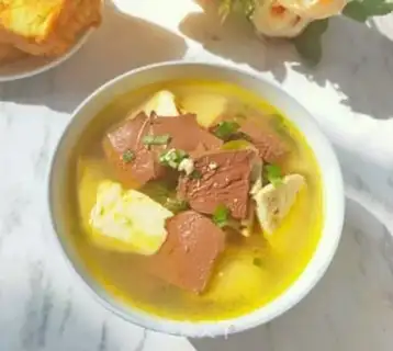 Make Tofu duck soup step 4