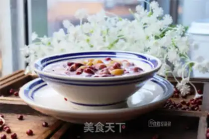Make Red bean milk congee step 7