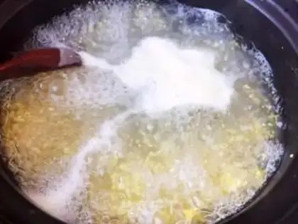 Make Shrimp mushroom porridge step 4