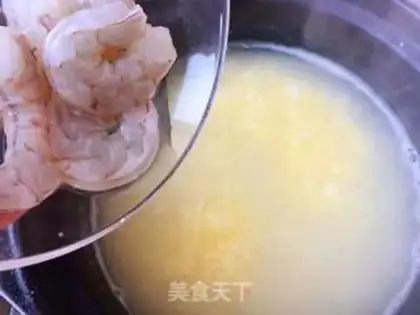 Make Shrimp mushroom porridge step 5