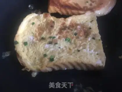 Make Onion egg toast step 6