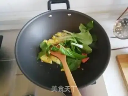 Make Three-fried rice lines step 6