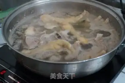 Make Peanut bean, chicken feet step 2