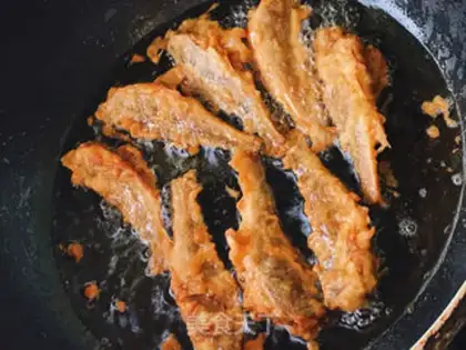 Make Dried yellow fish step 6