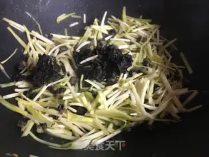 Make Yellow, purple, fried meat step 8