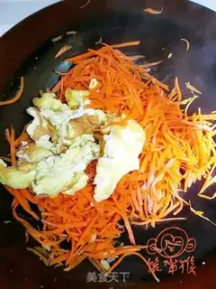 Make Carrot fried eggs step 8