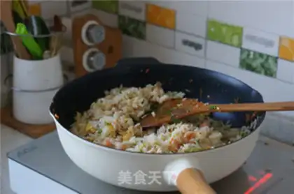 Make Shrimp squid fried rice step 9