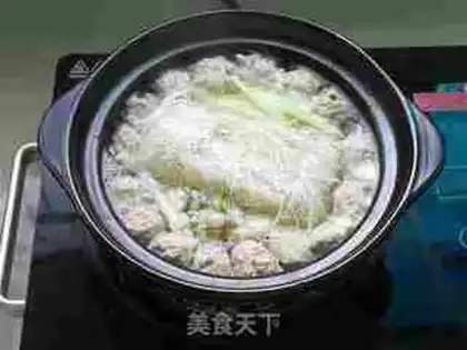 Make Blue radish Maroon fan soup step 7
